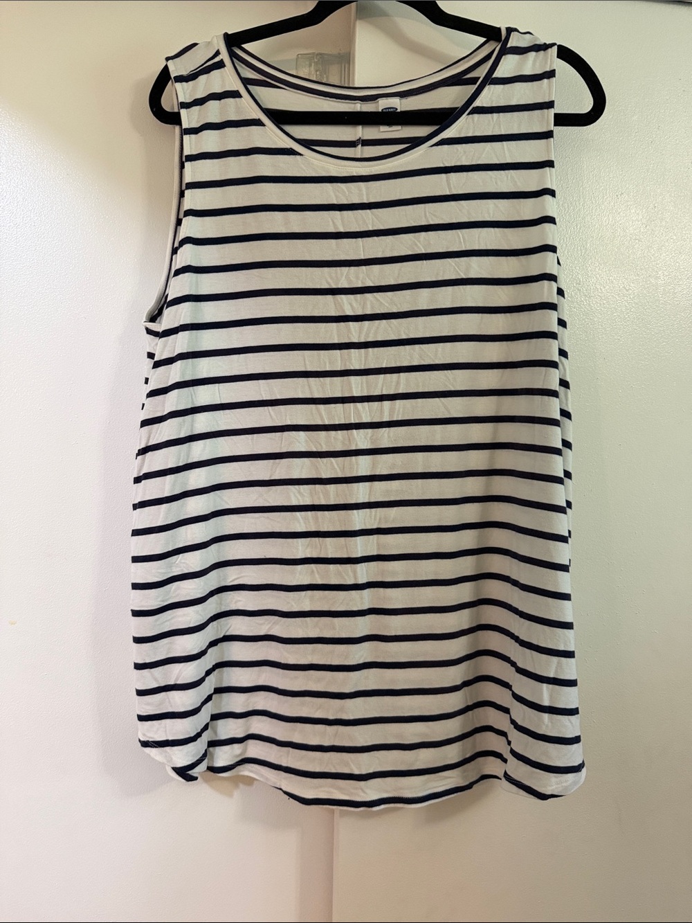 Old Navy Swing Navy & White Tank Top